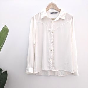 🖤 Zara Ivory Shirt